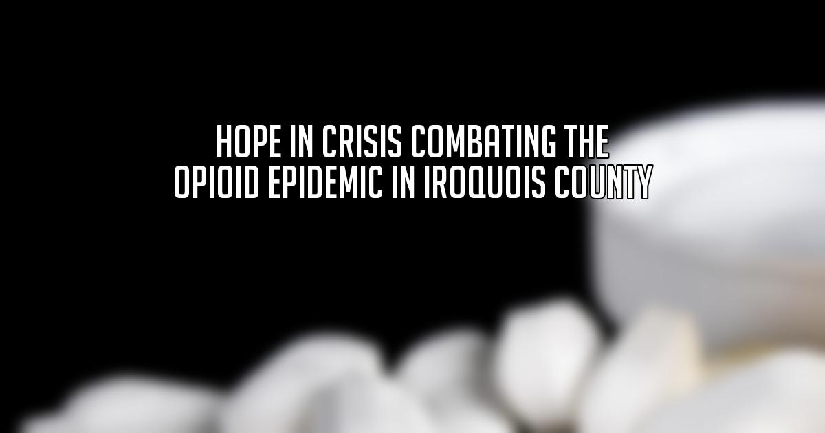 Hope in Crisis Combating the Opioid Epidemic in Iroquois County